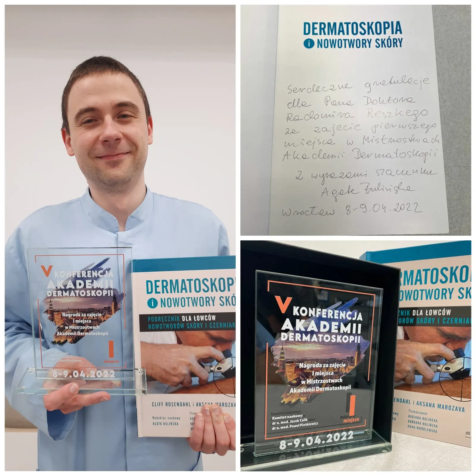 Gratulacje od całego zespołu Old Town Clinic składamy dr n. med. Radomirowi Reszke zwycięzcy Mistrzostw Akademii Dermatoskpii!