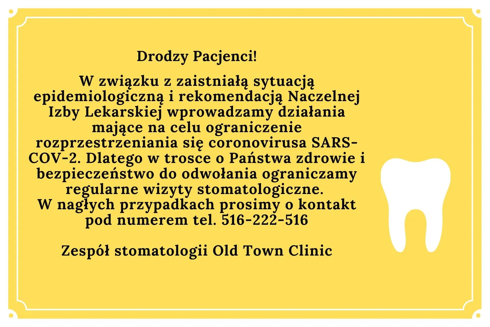 Ograniczenie regularnych wizyt stomatologicznych