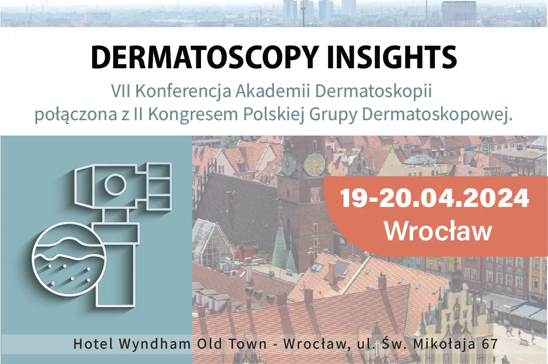 To już VII Konferencja Akademii Dermatoskopii połączona z II Kongresem Polskiej Grupy Dermatoskopowej! Współprzewodniczącym Komitetu Naukowego od samego początku jest dr n.med. Jacek Calik!